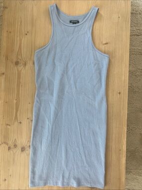 Wild Fable Pale Blue Ribbed Tank Top
